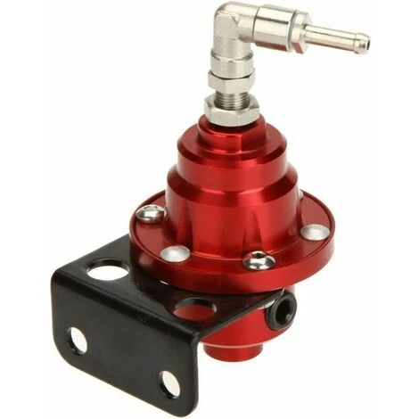 ECHOO Red High Performance Car Fuel Pressure Gauge Adjustable Fuel Pressure Regulator - Image 2