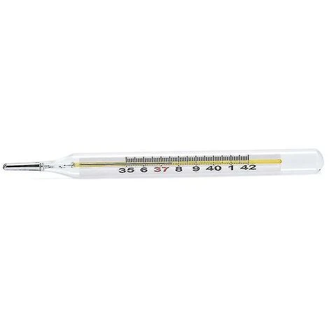HEGUYEY 2 Pcs Medical Mercury Glass Thermometer Adult Baby Body Temperature Measurement - Image 2