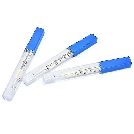 HEGUYEY 2 Pcs Medical Mercury Glass Thermometer Adult Baby Body Temperature Measurement - Image 3