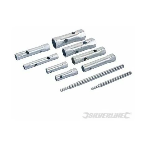 SILVERLINE 8PC PIECE TUBULAR BOX SPANNER WRENCH SOCKET SET 8MM-22MM 571532 NEW - Image 2