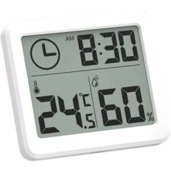 GTA Digital Indoor Hygrometer Thermometer, Weather Station Alarm Clock LCD C/F Switchable Temperature Humidity Meter Wall Mount And Table Stand,Betterlife