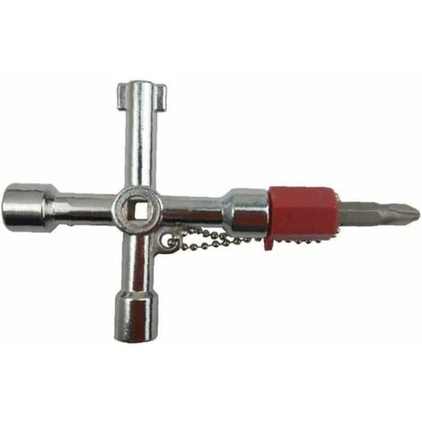 GTA In 1 Multifunction Cross Wrench Universal Square Triangular Wrench Cross Triangular Wrench For Electric Pull Lift Cabinet Valve 1pc - Image 2