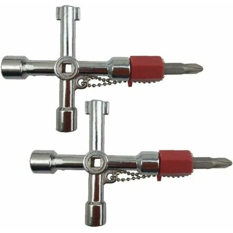 GTA In 1 Multifunction Cross Wrench Universal Square Triangular Wrench Cross Triangular Wrench For Electric Pull Lift Cabinet Valve 1pc - Image 3