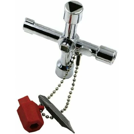 GTA In 1 Multifunction Cross Wrench Universal Square Triangular Wrench Cross Triangular Wrench For Electric Pull Lift Cabinet Valve 1pc - Image 4