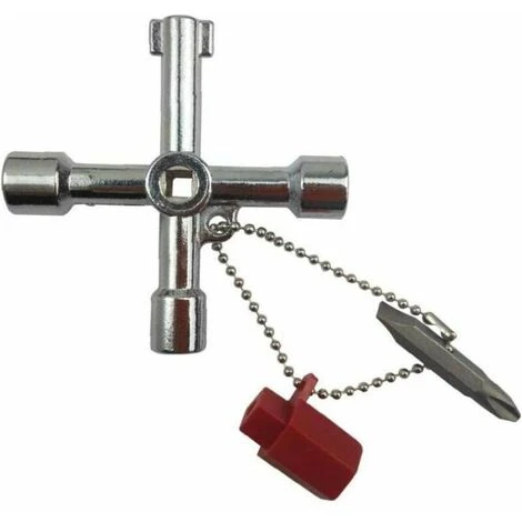 GTA In 1 Multifunction Cross Wrench Universal Square Triangular Wrench Cross Triangular Wrench For Electric Pull Lift Cabinet Valve 1pc - Image 5