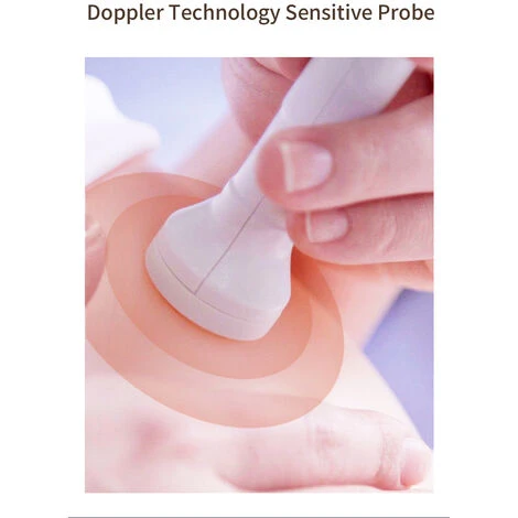 TUMALAGIA Baby Heart Rate Monitor, Pink Backlit LCD Display - Image 2