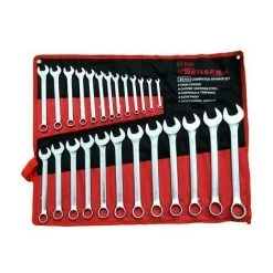 NEILSEN HEAVY DUTY FULLY POLISHED 25PC COMBINATION METRIC SPANNER WRENCH RING SET CT0795