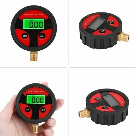 ERHOPE Digital Tire Pressure Gauge, LCD Digital Car Tire Pressure Gauge Digital LCD Tire Air Pressure Gauge For Car Truck Motorcycle 0-200PSI - Image 2