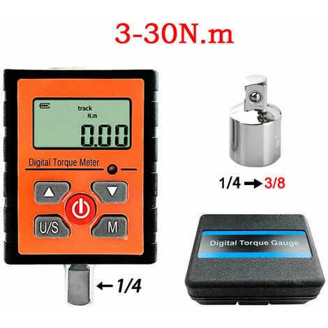 ERHOPE Digital Torque Meter Torque Wrench Torque Tester Torque Tester Three Operating Modes Suitable For Automotive Machinery Repair Powered By Two No. 5 Batteries Supplied Without, K30 / 3-30Nm - K30 / 3-30 - Image 2