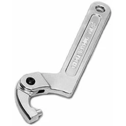 ERHOPE C-Wrench Tool 32-76mm Adjustable Chrome Vanadium Hook Wrench - Round Tip