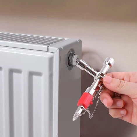 BOED 7-in-1 Radiator Keys Metal Square Opening Keys Meter Box Radiators And Faucet Utility Multi-Functional Spanner - Image 5