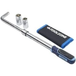 Toolzone Extendable Tyre Wrench 1/2" Drive Includes Pouch & 4 Socket Sizes 17,19,21 & 23