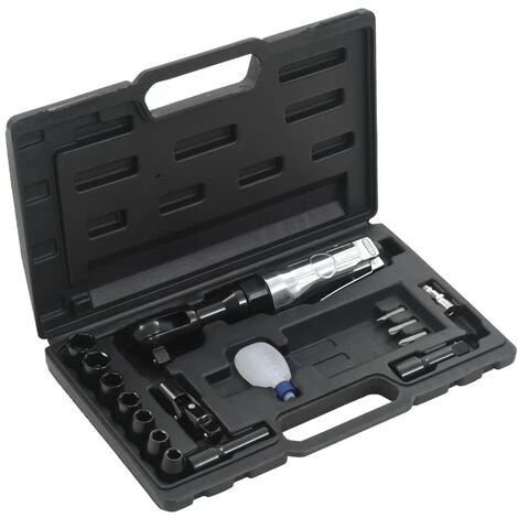 16 Piece Air Ratchet Wrench Kit 1/2 VidaXL 3 16 Piece Air Ratchet Wrench Kit 1/2 VidaXL