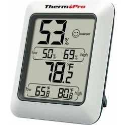 DECKON FlkwoH ThermoPro TP50 Digital Hygrometer Indoor Thermometer Room Thermometer And Humidity Gauge With Temperature Humidity Monitor