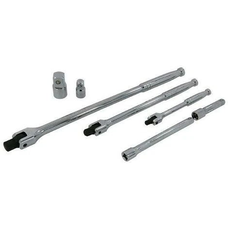 NEILSEN HEAVY DUTY 3PC 1/2 1/4 3/8 FLEXI HEAD KNUCKLE BREAKER EXTENSION BAR CT5557