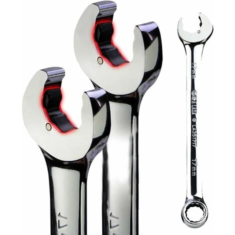 JOORRT LAOA Special Open End Ratcheting Wrench, Hand Tool, Cr-V Material, High Torque, Perfect For Repairing Bicycle, Car, Each Machinery, And More (16mm (1 Piece))