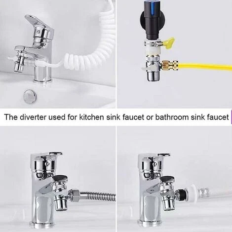 XINUY Way Valve With Washer Solid Brass Connector M22 X M24 Shower System Spare Part - Image 5