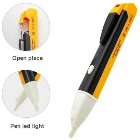 COLNK Electrical Indicator 90-1000V Non-Contact Socket AC Wall Socket Voltage Detector Sensor Tester Pen LED Light AC 110V-220V 1pcs (Battery Not Included) 3 COLNK Electrical Indicator 90-1000V Non-Contact Socket AC Wall Socket Voltage Detector Sensor Tester Pen LED Light AC 110V-220V 1pcs (Battery Not Included)