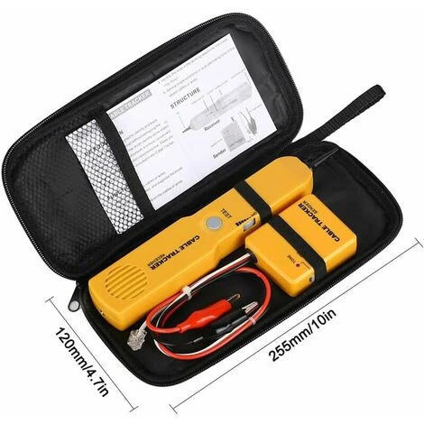 HEGUYEY Circuit Tester, Wire Tracer & Tone Generator, Network Cable Tester RJ-11 Plug, Find And Locate Wires And Cables, Test Circuit Continuity - Image 2