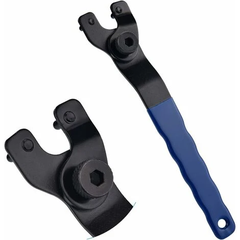 MONLY Thickening Adjustable Universal Angle Grinder Wrench With Hex Socket, Angle Grinder Wrench Easy To Install