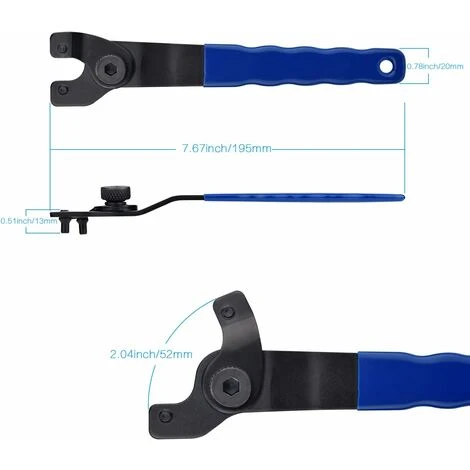 MONLY Thickening Adjustable Universal Angle Grinder Wrench With Hex Socket, Angle Grinder Wrench Easy To Install - Image 2