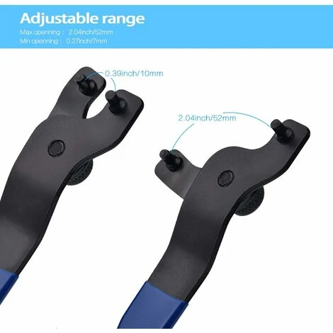 MONLY Thickening Adjustable Universal Angle Grinder Wrench With Hex Socket, Angle Grinder Wrench Easy To Install - Image 3