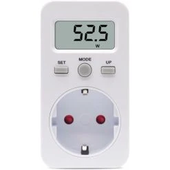NICEONE Electricity Consumption Meter, Electric Meter For Socket, Energy Cost Meter, Electricity Cost Meter, Electric Meter, Socket With Digital Display, LCD Display, Maximum Power 3680W
