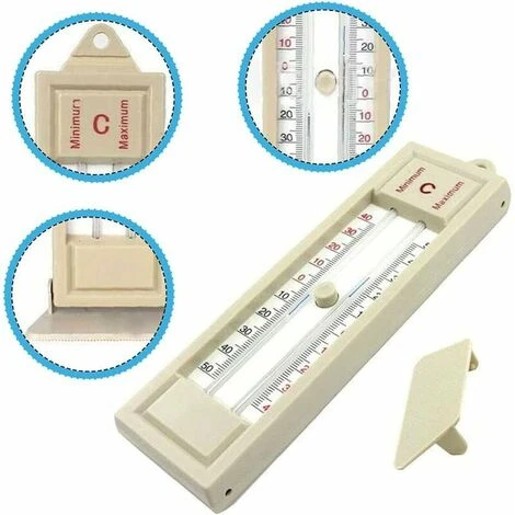 NICEONE Garden Greenhouse Thermometer, Digital Outdoor Planting Max-Min Thermometer For Indoor Outdoor Plant Workplace, Easy Wall Mounted Greenhouse Accessories(1 Pcs) - Image 2