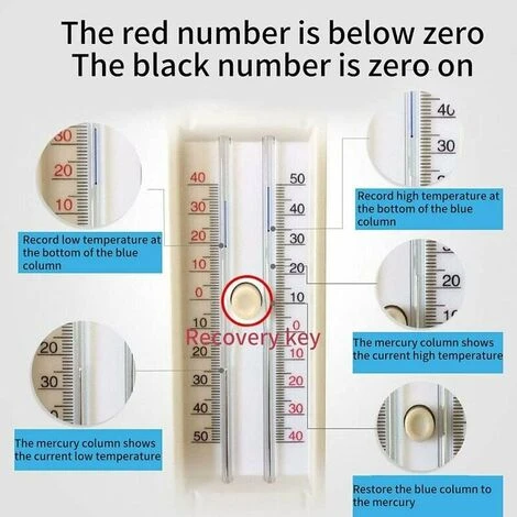 NICEONE Garden Greenhouse Thermometer, Digital Outdoor Planting Max-Min Thermometer For Indoor Outdoor Plant Workplace, Easy Wall Mounted Greenhouse Accessories(1 Pcs) - Image 3