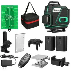 INSMA 4D 16 Lines 360° Laser Level Adapter Meter Bracket Self Leveling Holder Tool UK Plug