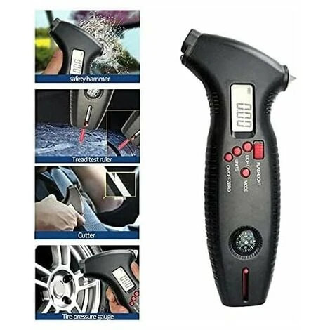 TUMALAGIA Digital Tire Tire Diagnostic Tool 0-200 Psi LED Air Pressure Grade For Bike Car 6 TUMALAGIA Digital Tire Tire Diagnostic Tool 0-200 Psi LED Air Pressure Grade For Bike Car - Image 4
