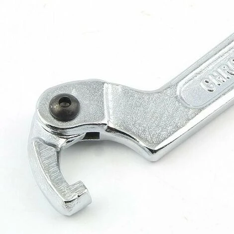 TUMALAGIA Adjustable Hook Wrench 19-51mm Chrome Vanadium Steel Pin Wrench C-Shaped Wrench Universal Hand Tool 4 TUMALAGIA Adjustable Hook Wrench 19-51mm Chrome Vanadium Steel Pin Wrench C-Shaped Wrench Universal Hand Tool - Image 2