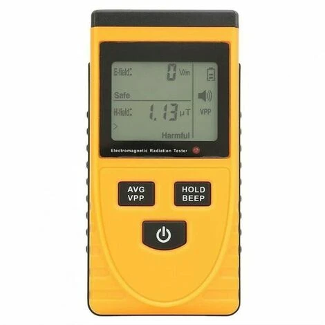 TUMALAGIA Nuclear Radiation Detector, LCD Digital Geiger Counter Electromagnetic Radiation Detector Dosimeter Tester Meter For Home, Office, Outdoor EMF Inspection