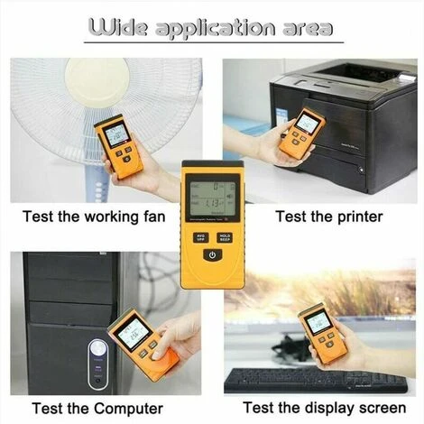 TUMALAGIA Nuclear Radiation Detector, LCD Digital Geiger Counter Electromagnetic Radiation Detector Dosimeter Tester Meter For Home, Office, Outdoor EMF Inspection - Image 2