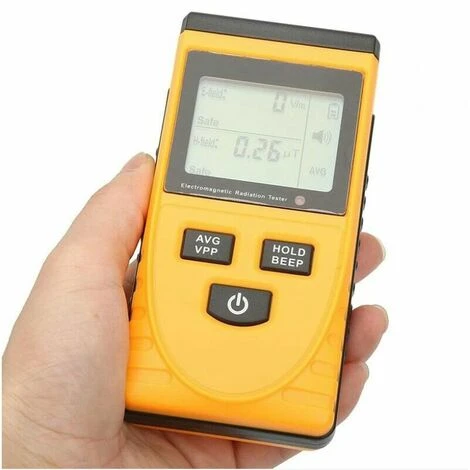 TUMALAGIA Nuclear Radiation Detector, LCD Digital Geiger Counter Electromagnetic Radiation Detector Dosimeter Tester Meter For Home, Office, Outdoor EMF Inspection - Image 4