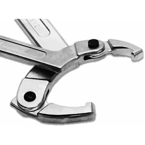HEGUYEY Chrome Vanadium Adjustable Hook Spanner 19-51mm C-Spanner Tool - Square Head 1, - Image 5