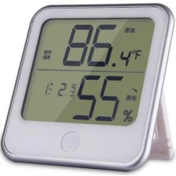 BOED Digital Indoor Hygrometer Mini Room Thermometer Temperature Monitor And Humidity Meter Temperature Humidity Gauge For Room Home Office Greenhouse Air Comfort Baby Room Thermometer
