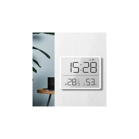 BOED Digital Room Thermometer Temperature And Humidity Monitor With All Time Or 24hrs Max And Min Records For Temperature And Humidity Baby Room Thermometer With Large Backlight (White) - Image 2