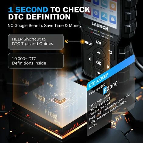 BOED LAUNCH OBD2 Scanner CR529 Code Reader With Full OBD2 Function, One-Click I/M Readiness Turn Off Check Engine Light CAN Scan Tool, Automotive Car Diagnostic Tool 6 BOED LAUNCH OBD2 Scanner CR529 Code Reader With Full OBD2 Function, One-Click I/M Readiness Turn Off Check Engine Light CAN Scan Tool, Automotive Car Diagnostic Tool - Image 4