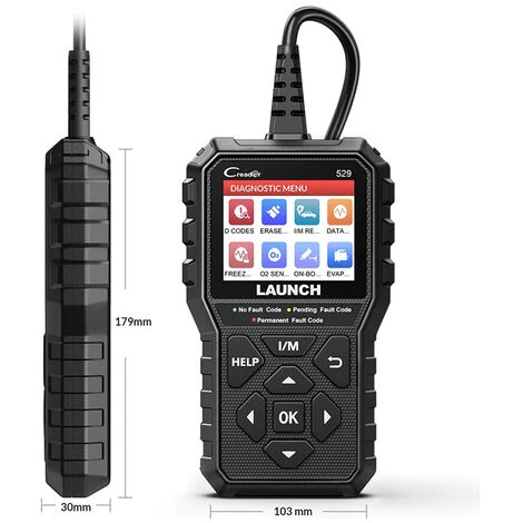 BOED CReader 529 OBD2 Code Reader Scanner Code Reader With Active Test ABS&SRS Diagnostics Car Maintenance Reset Service Of Oil, BMS, SAS Full OBD2 Functions Launch X431 CR529 LED Lights 4 BOED CReader 529 OBD2 Code Reader Scanner Code Reader With Active Test ABS&SRS Diagnostics Car Maintenance Reset Service Of Oil, BMS, SAS Full OBD2 Functions Launch X431 CR529 LED Lights - Image 2