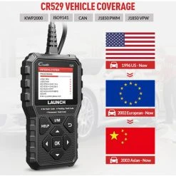 BOED CReader 529 OBD2 Code Reader Scanner Code Reader With Active Test ABS&SRS Diagnostics Car Maintenance Reset Service Of Oil, BMS, SAS Full OBD2 Functions Launch X431 CR529 LED Lights 8 BOED CReader 529 OBD2 Code Reader Scanner Code Reader With Active Test ABS&SRS Diagnostics Car Maintenance Reset Service Of Oil, BMS, SAS Full OBD2 Functions Launch X431 CR529 LED Lights -Bahco shop 95627164 3