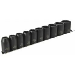 Teng Tools Teng 9121 Impact Socket Set Of 10 Metric 1/2in Drive