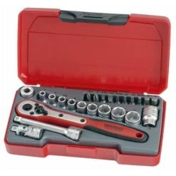 Teng Tools Teng T1424 Socket Set Of 24 Metric 1/4in Drive