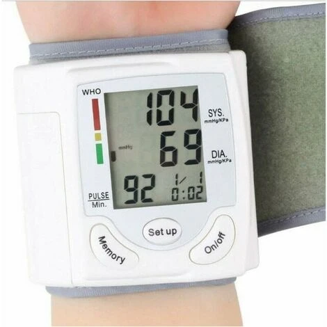Soleil Wrist Blood Pressure Monitor - Professional Smart Blood Pressure Monitor, Auto Detect High Blood Pressure, Irregular Heartbeat Detection
