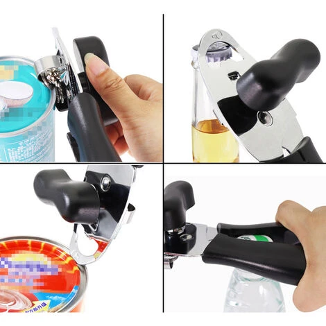MEZHENG Multifunctional Four-in-one Can Opener Can Knife Stainless Steel Can Knife Bottle Opener - Image 3