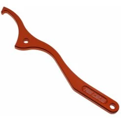 GTA Hook Wrench Tool Universal Shock Absorber Hook Wrench Multifunctional Aluminum Alloy Shock Absorber Wrench Adjustment Tool For Quads, Bikes And Motorcycles（Orange）