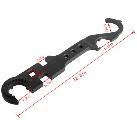 GTA AR-15/M4 Steel Armor Wrench For AR-15/M16/AR15/M4 Combo Wrench Removal And Installation - Image 2