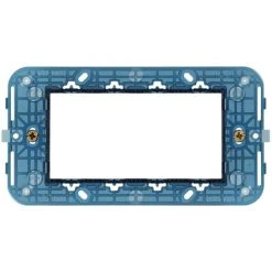 VIMAR 19614 ARKE' 4 Seater Support With Blue Screws