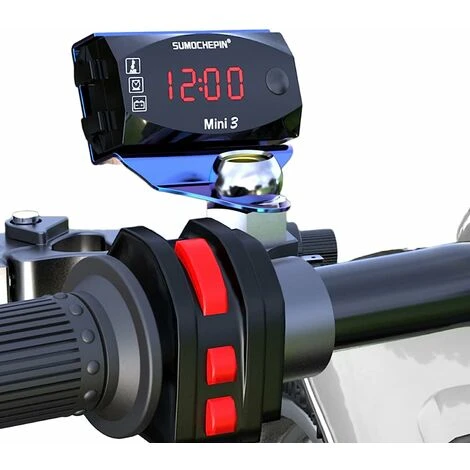 PENY Universal Motorcycle Speedometer, Motorcycle Electronic Watch Digital Clock Voltmeter Thermometer With Large Screen Digital Display Universal For All 12V Motorcycles 3 PENY Universal Motorcycle Speedometer, Motorcycle Electronic Watch Digital Clock Voltmeter Thermometer With Large Screen Digital Display Universal For All 12V Motorcycles