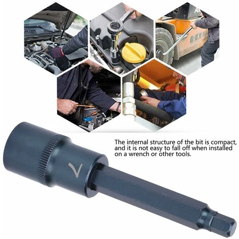 PRÉNFLE Socket Bit S2 Alloy Steel Blueing Blister Screwdriver Wrench Accessories 1/2 X 100 X H7 - Image 3